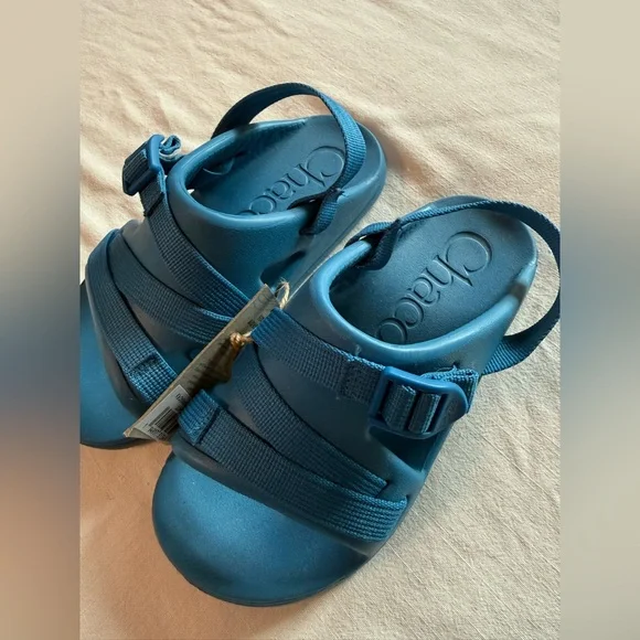 NWT Chaco Kids Blue Strappy Sport Sandals size 2 - Picture 5 of 5
